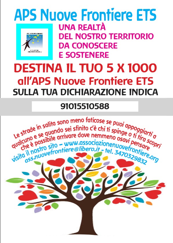 5 x 1000 Nuove Frontiere Onlus